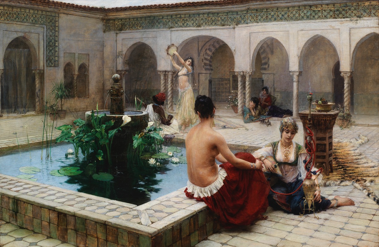 Ferdinand Max Bredt - By the fountain