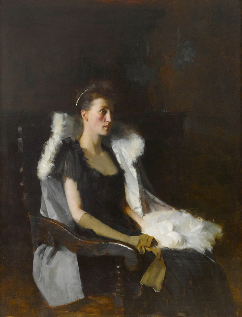 Frank Bramley - A portrait of Ethel Grace Bolitho, neé Maclead