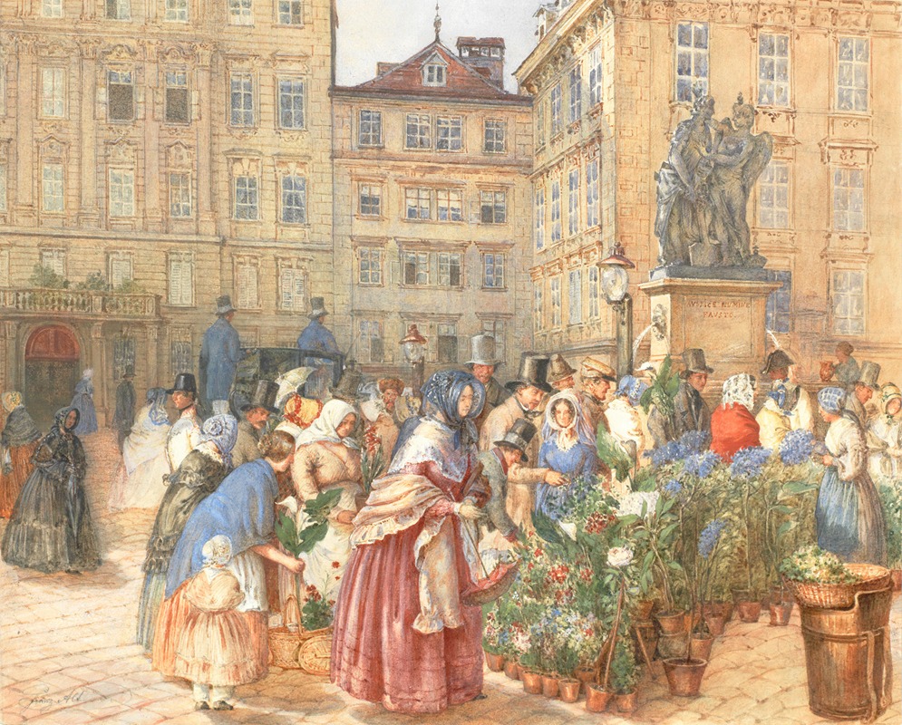 Franz Alt - A bustling flower market
