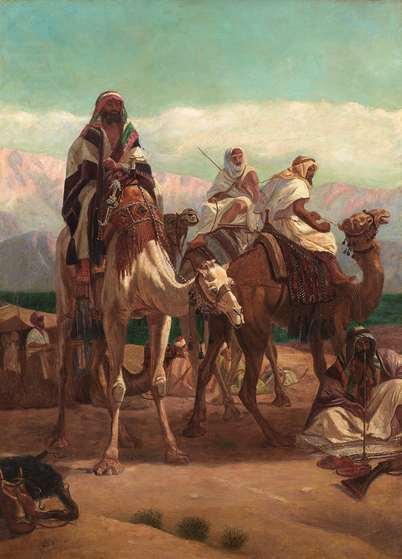 Frederick Goodall - An Arab encampment