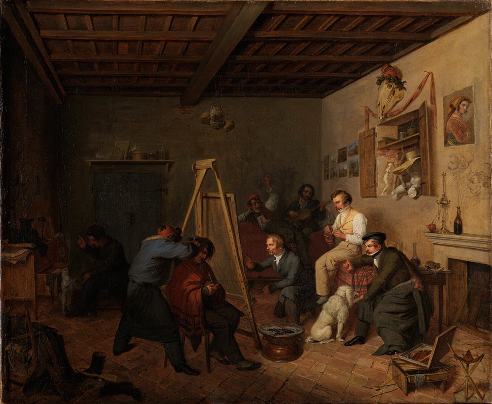 Friedrich Mosbrugger - Des Künstlers Studio in Rom