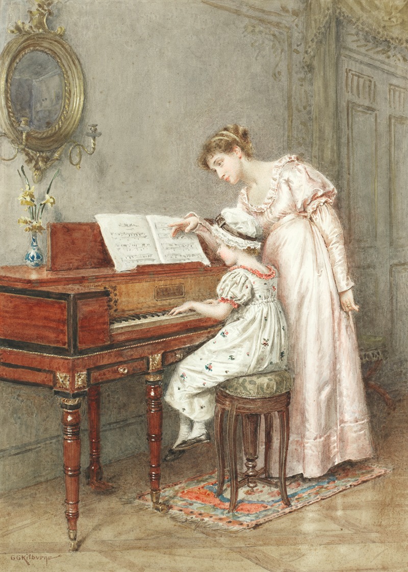 George Goodwin Kilburne - The young pianist