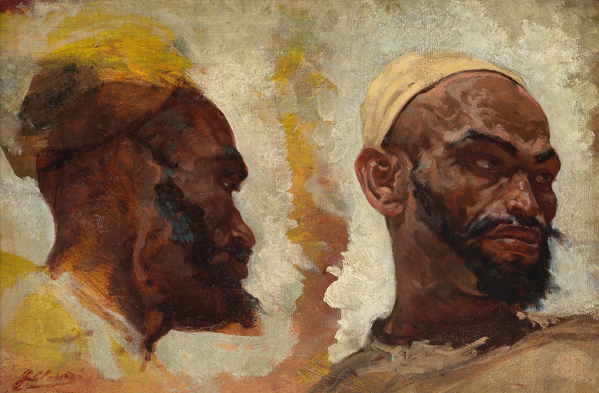 Georges Jules Victor Clairin - Arab head studies