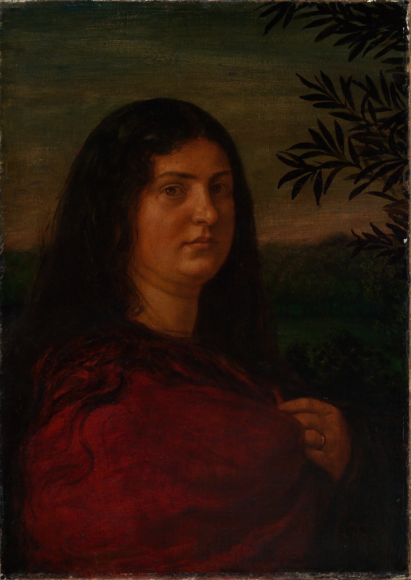 Hans Thoma - Portrait of Mrs. Cella Thoma