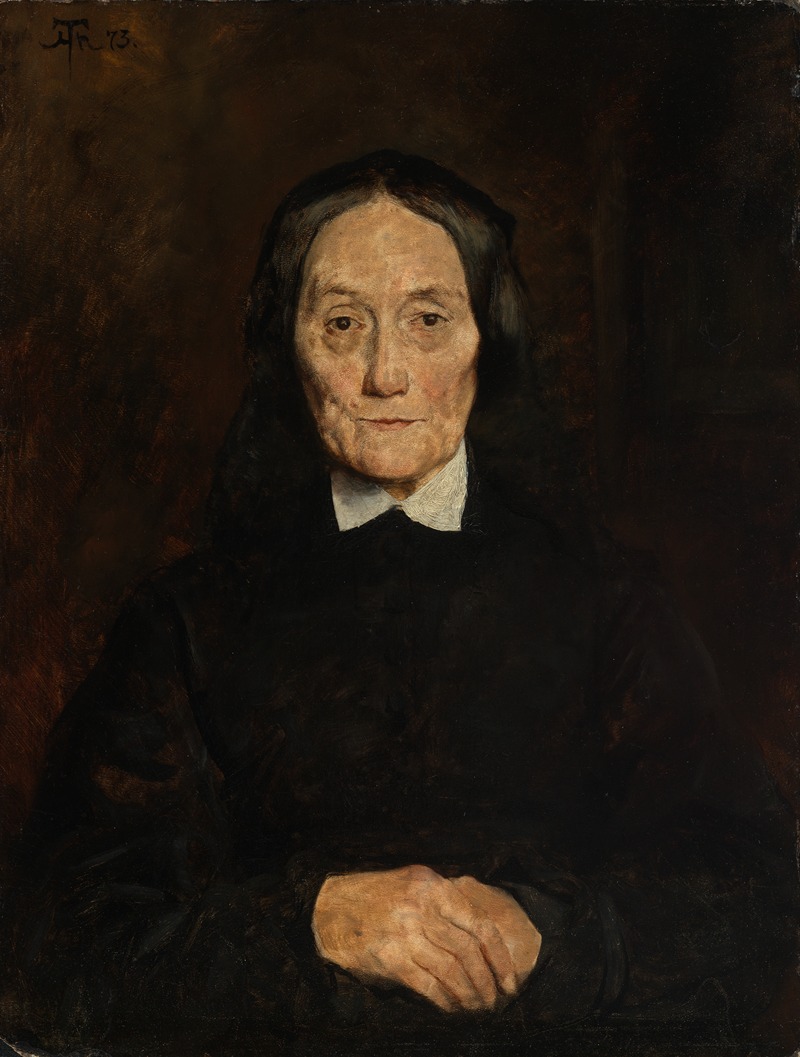Hans Thoma - Portrait of Mrs. Scholderer