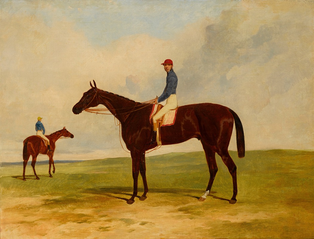 Harry Hall - Mr. John Gully’s Andover, Alfred Day up, winner of the 1854 Derby