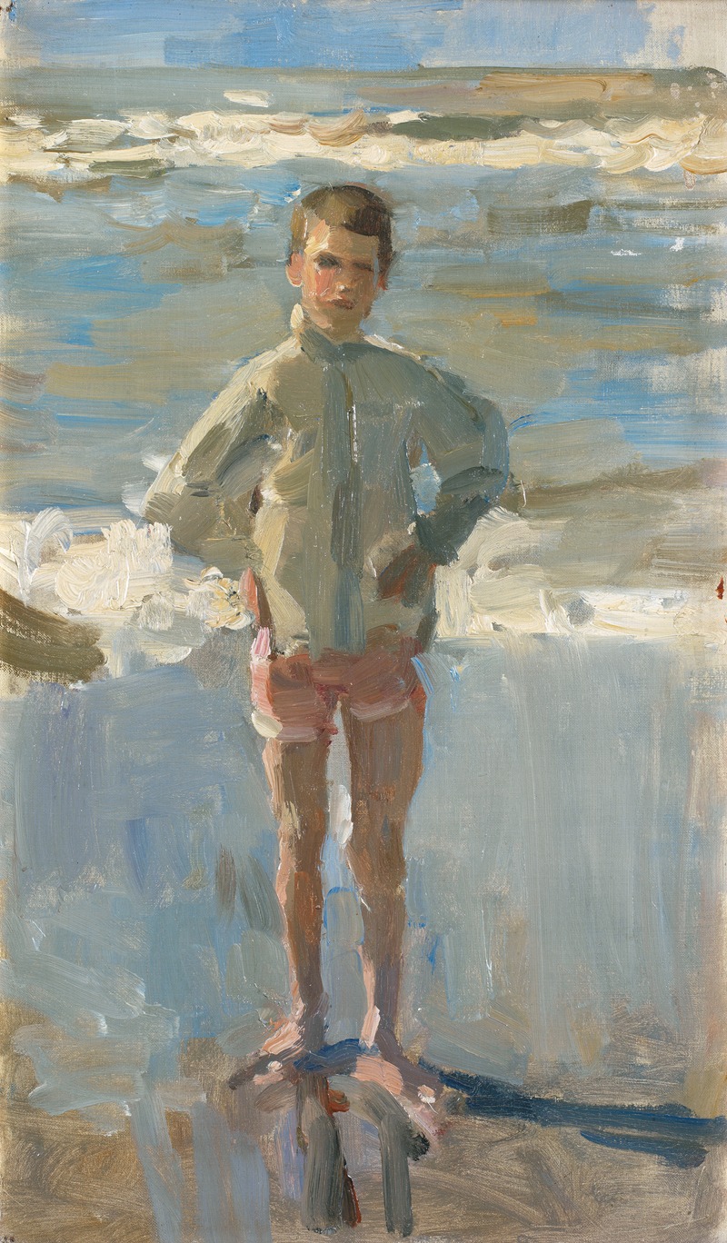 Isaac Israëls - Young boy on a beach