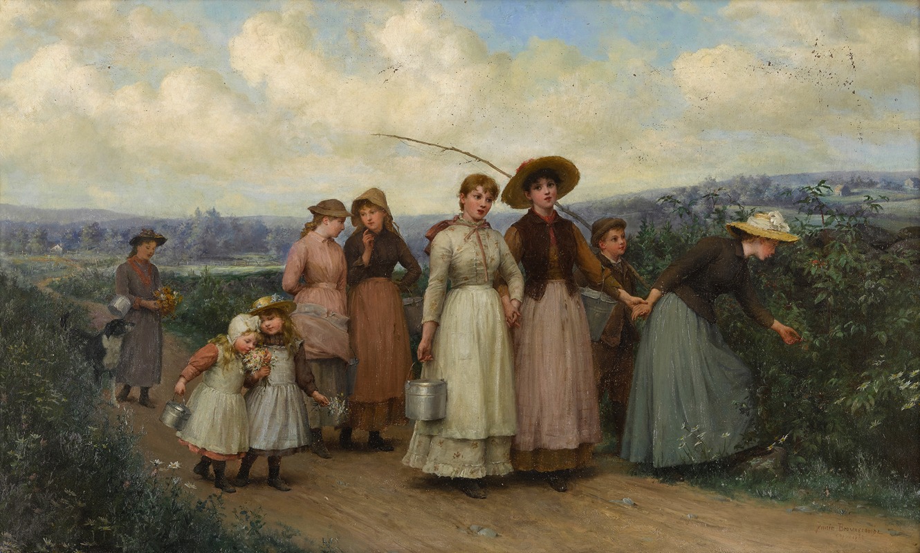 Jennie Augusta Brownscombe - The berry pickers