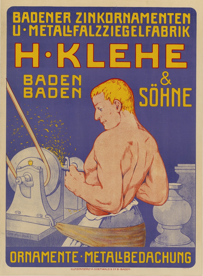 Ivo Puhonny - Badener Zinkornamenten u – Metallfalzziegelfabrik. H. Klehe & Söhne