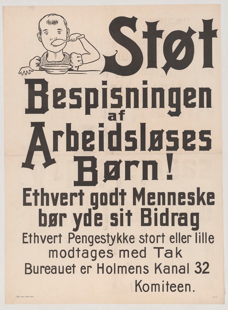 J. Cato Lith - Stot Bespisningen af Arbeidsloses Born !