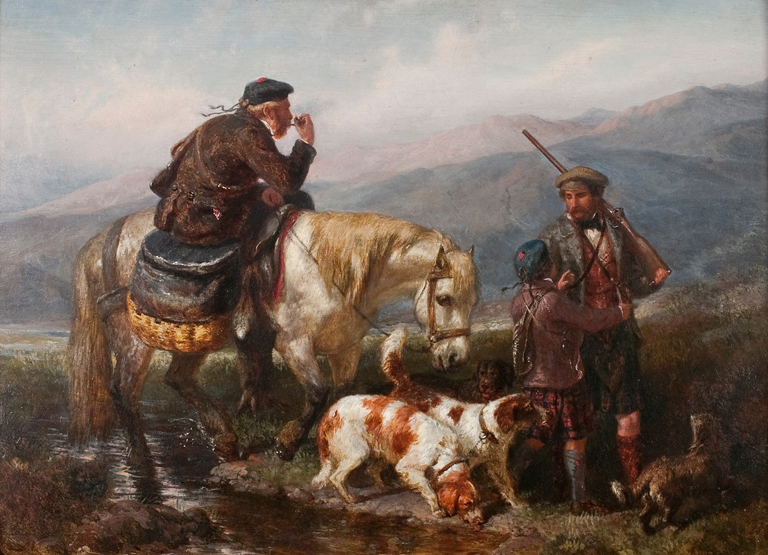 John William Bottomley - Sportsmen by a River