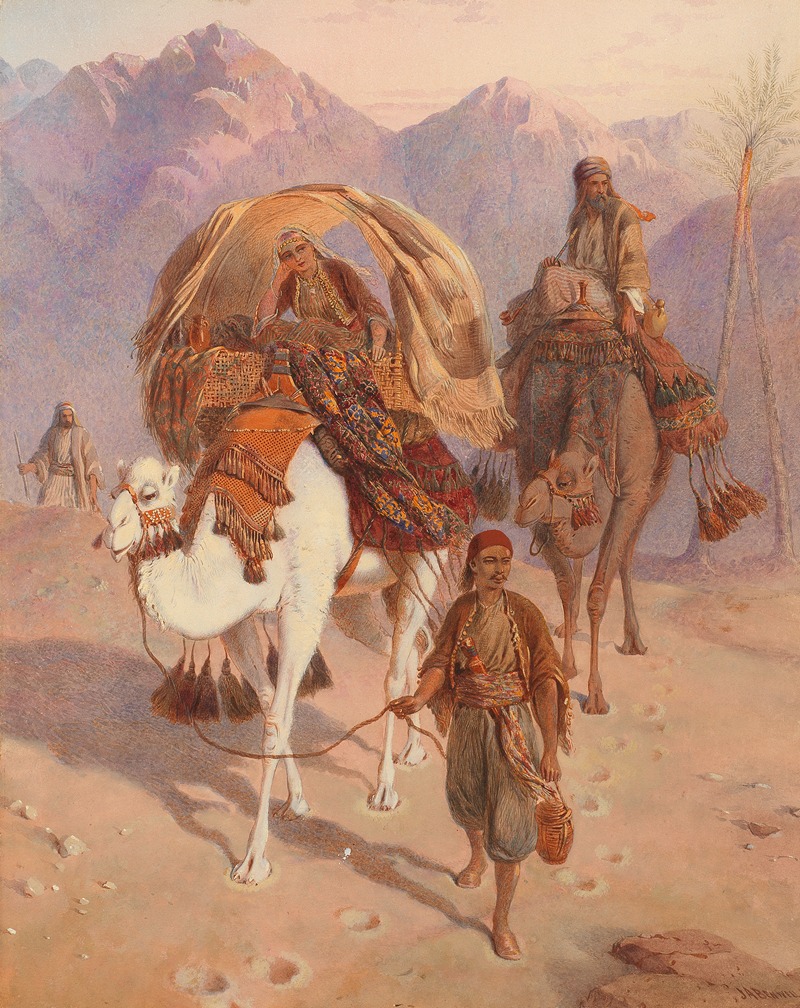 Joseph Austin Benwell - Sunset in the Valley of Sinai