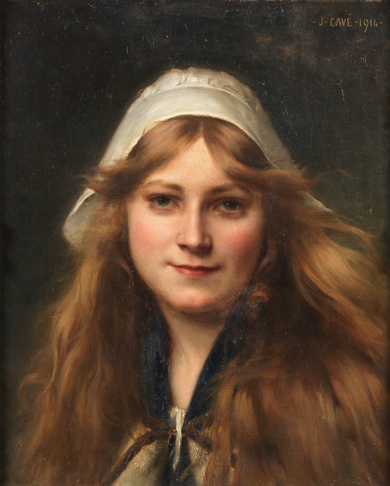 Jules-Cyrille Cavé - Head of a girl