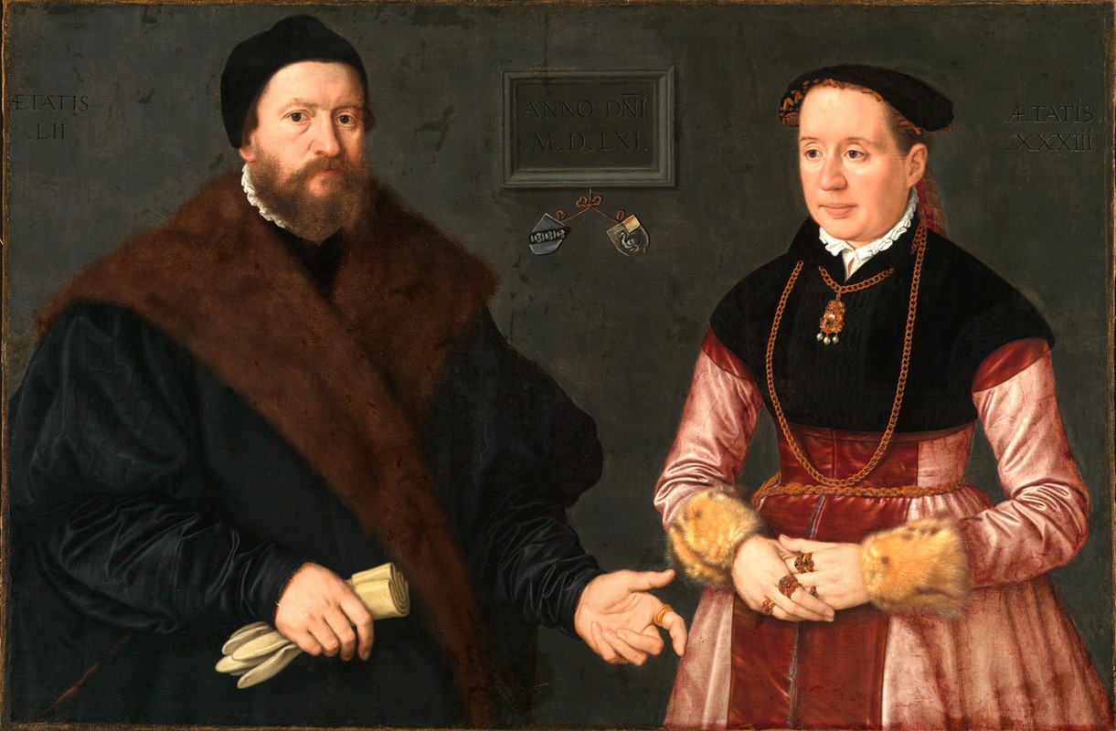 Nicolas Neufchâtel - Doppelbildnis Balthasar Dörrer und seine zweite Gattin Magdalena Bayerin