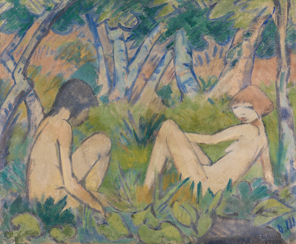 Otto Mueller - Zwei Mädchen im Walde