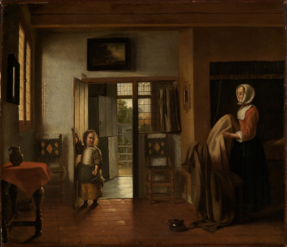 Pieter De Hooch - In the bedroom