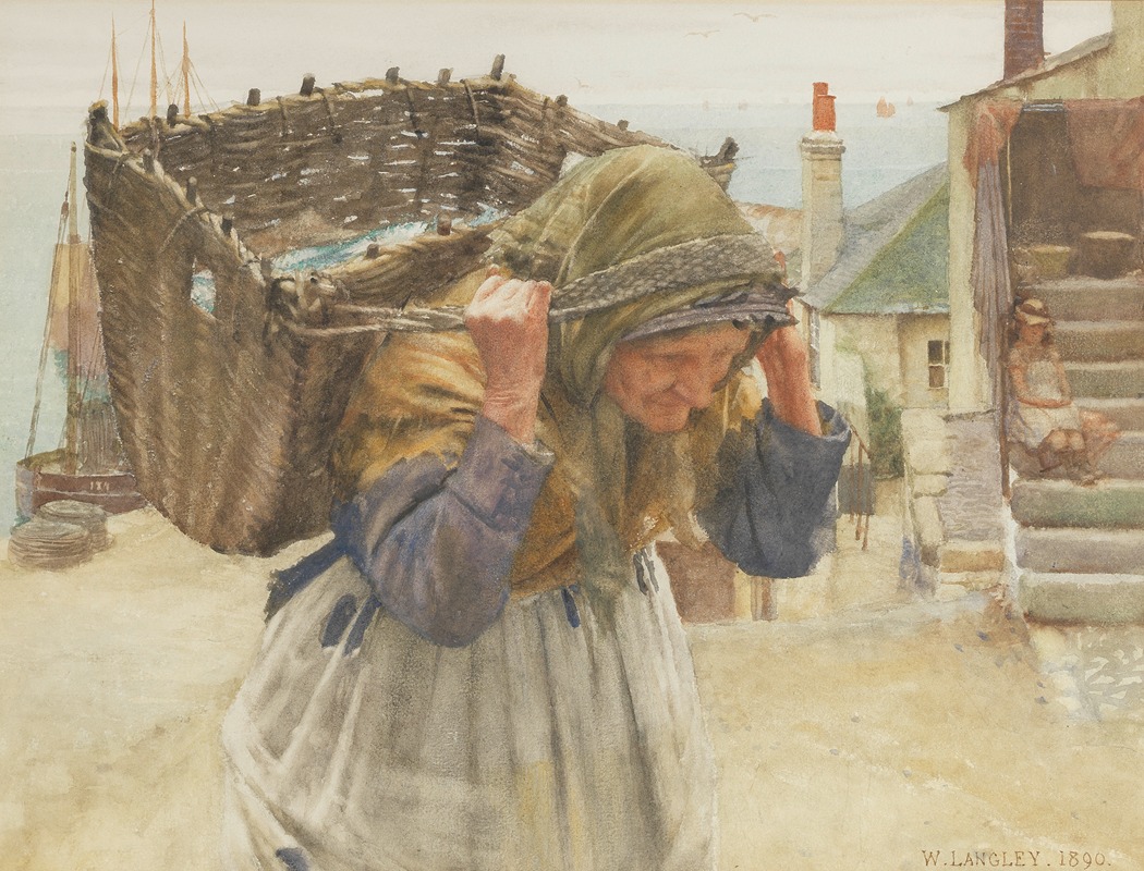 Walter Langley - The fish wife