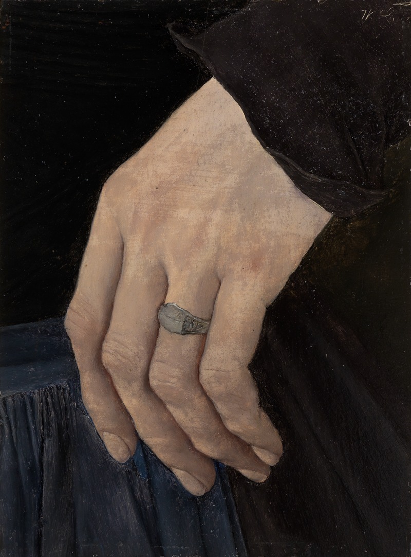 Wilhelm Leibl - Linke Hand des ‘Mädchens mit der Nelke’