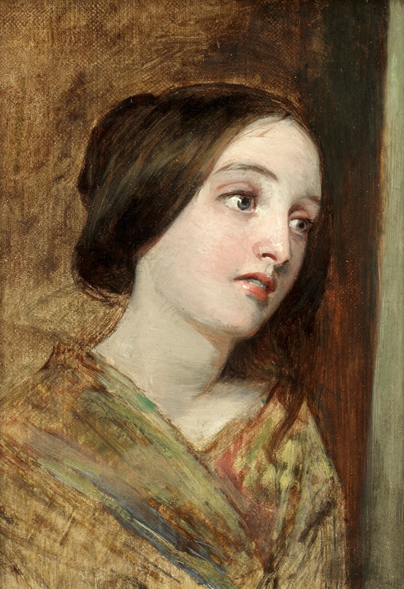 William Powell Frith - Study of a young girl