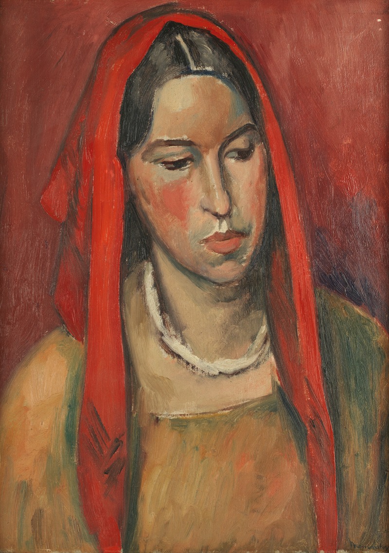 Bernard Meninsky - Portrait of Lorna Hyde