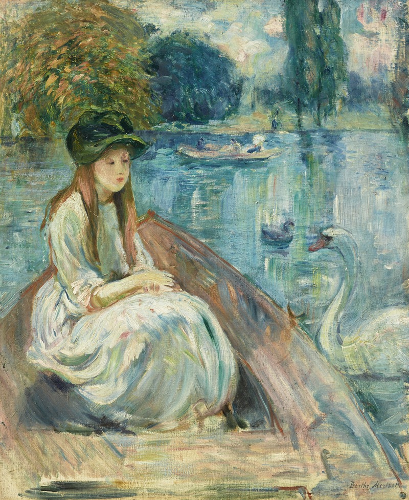 Berthe Morisot - Jeanne Fourmanoir sur le lac
