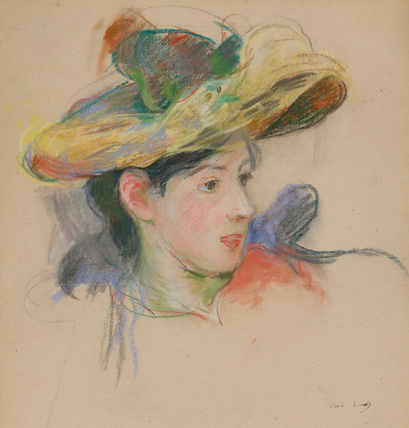 Berthe Morisot - Jeanne Pontillon au chapeau