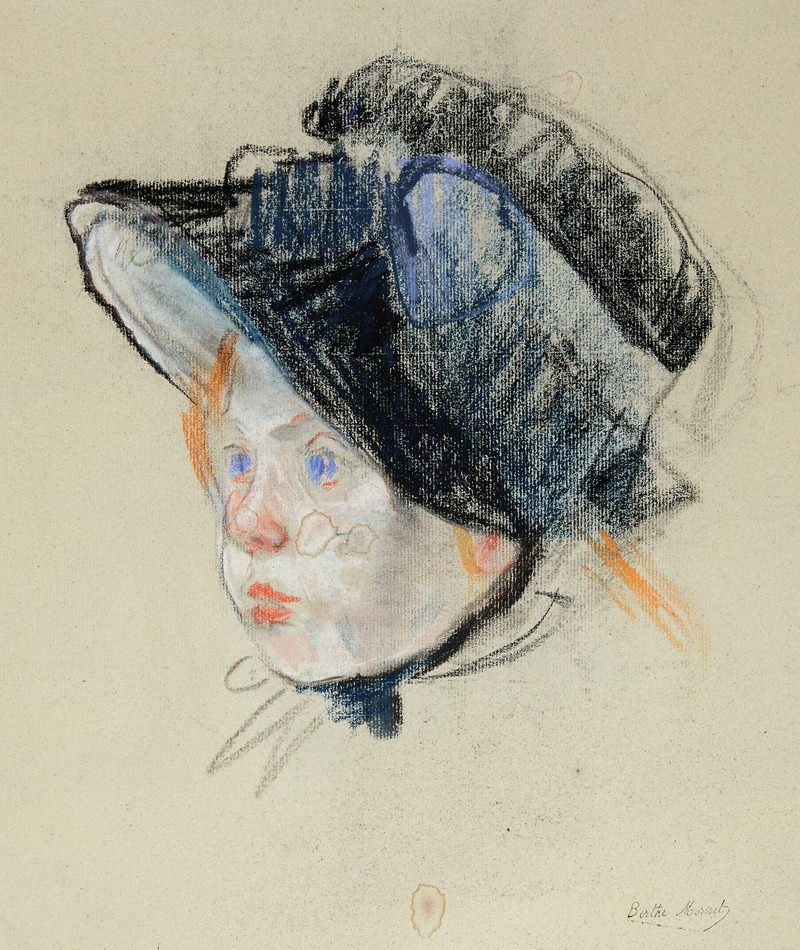 Berthe Morisot - Jeannie en chapeau de velours