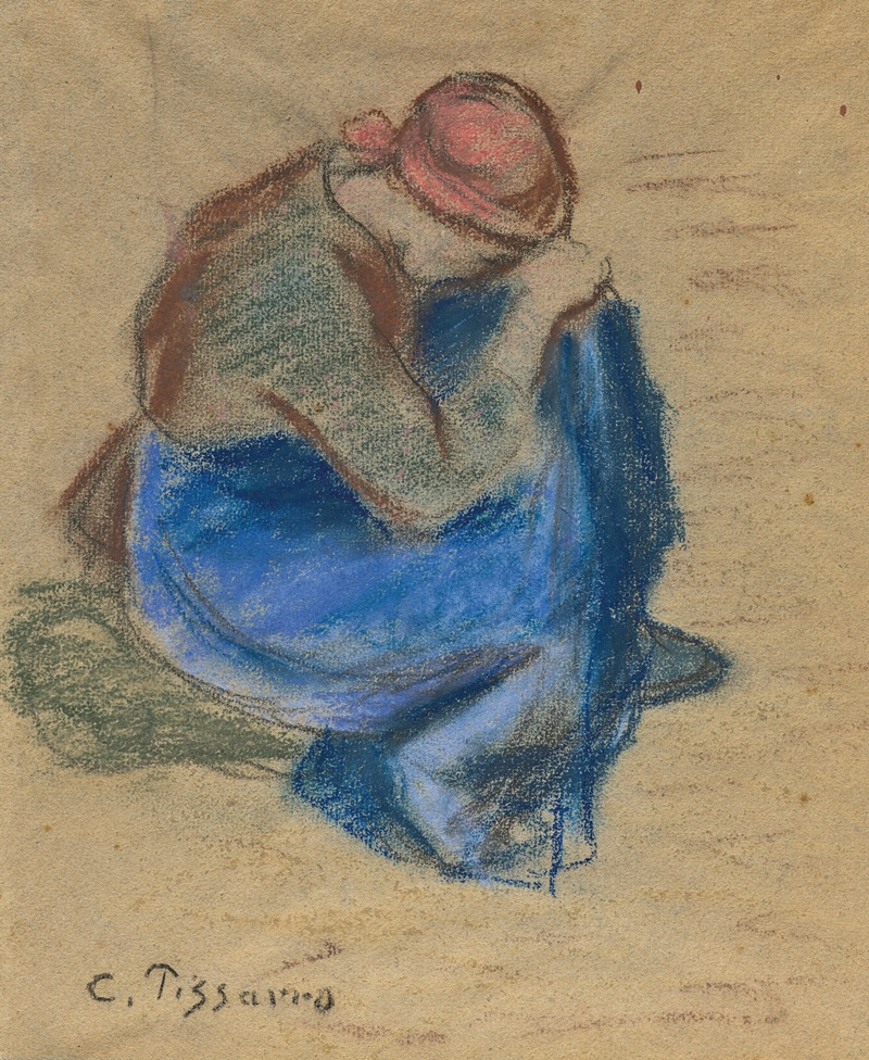 Camille Pissarro - Paysanne accroupie