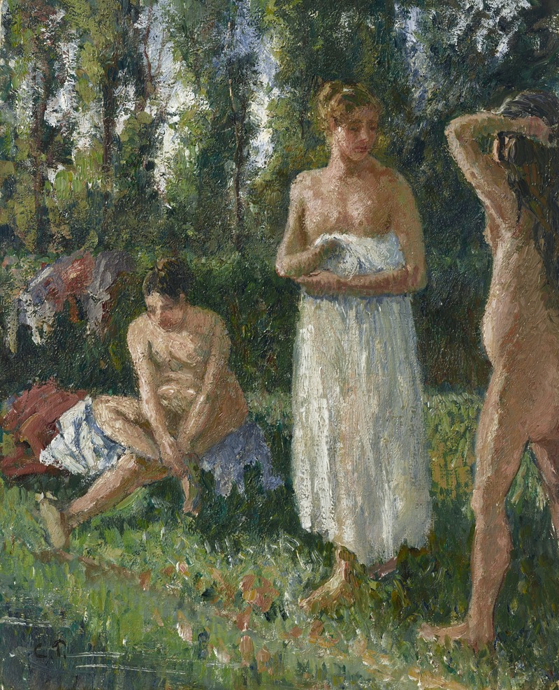 Camille Pissarro - Baigneuses