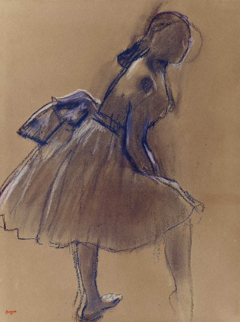 Edgar Degas - Danseuse debout, de profil