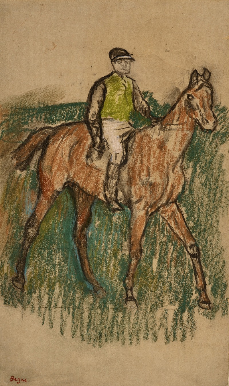 Edgar Degas - Jockey à cheval