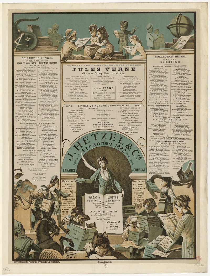 Jean Geoffroy - J. Hetzel & C.ie affiche Étrennes 1882