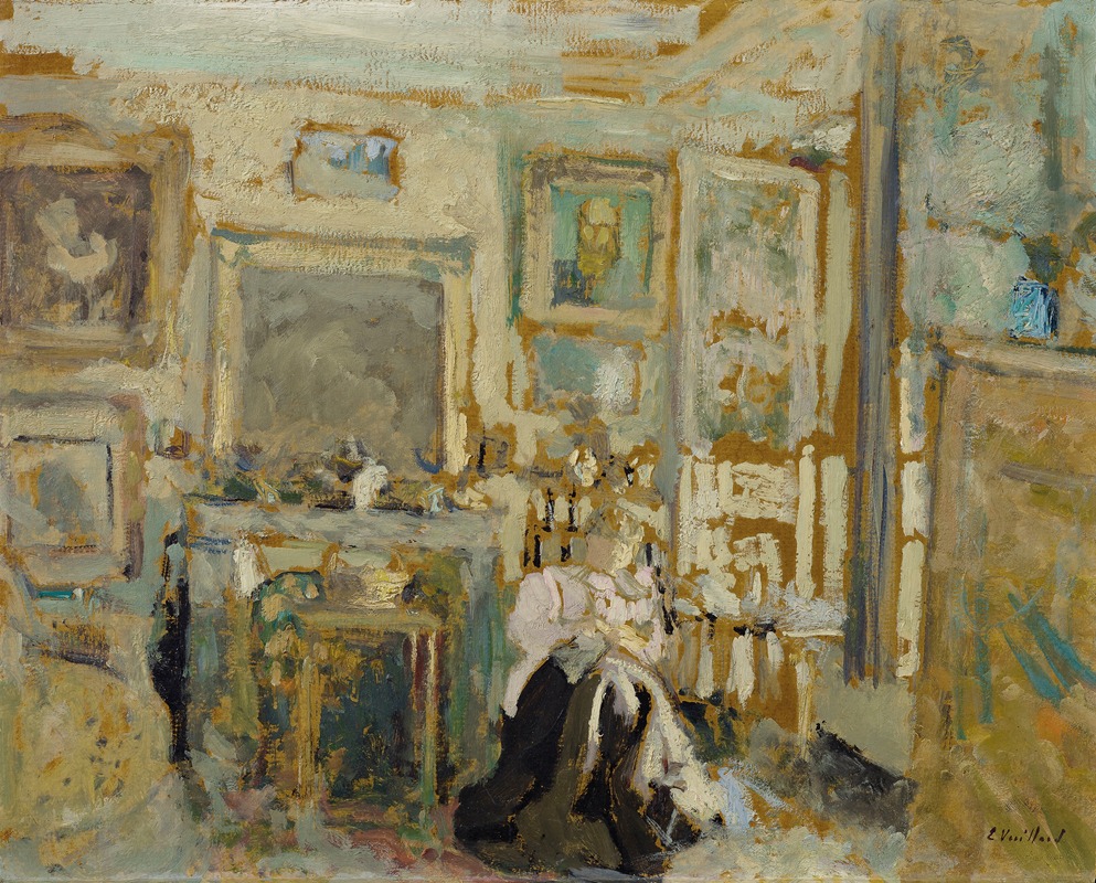 Édouard Vuillard - Femme assise dans un intérieur clair