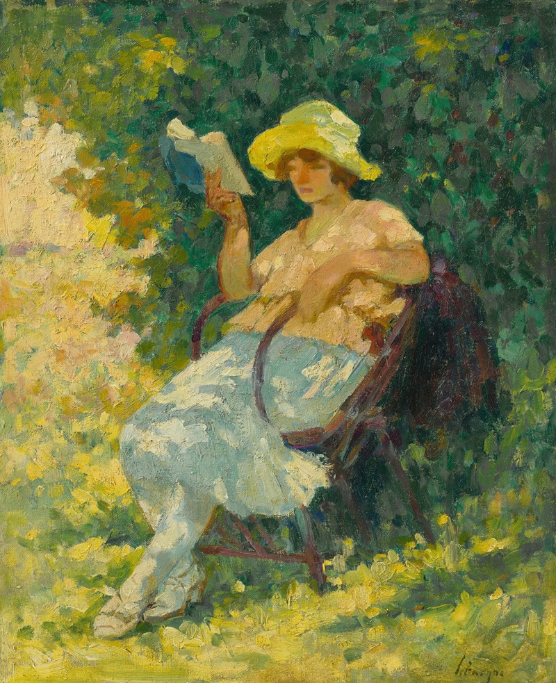 Henri Lebasque - La lecture au jardin