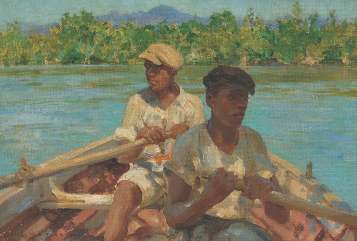 Henry Scott Tuke - Black River Boatmen, Jamaica