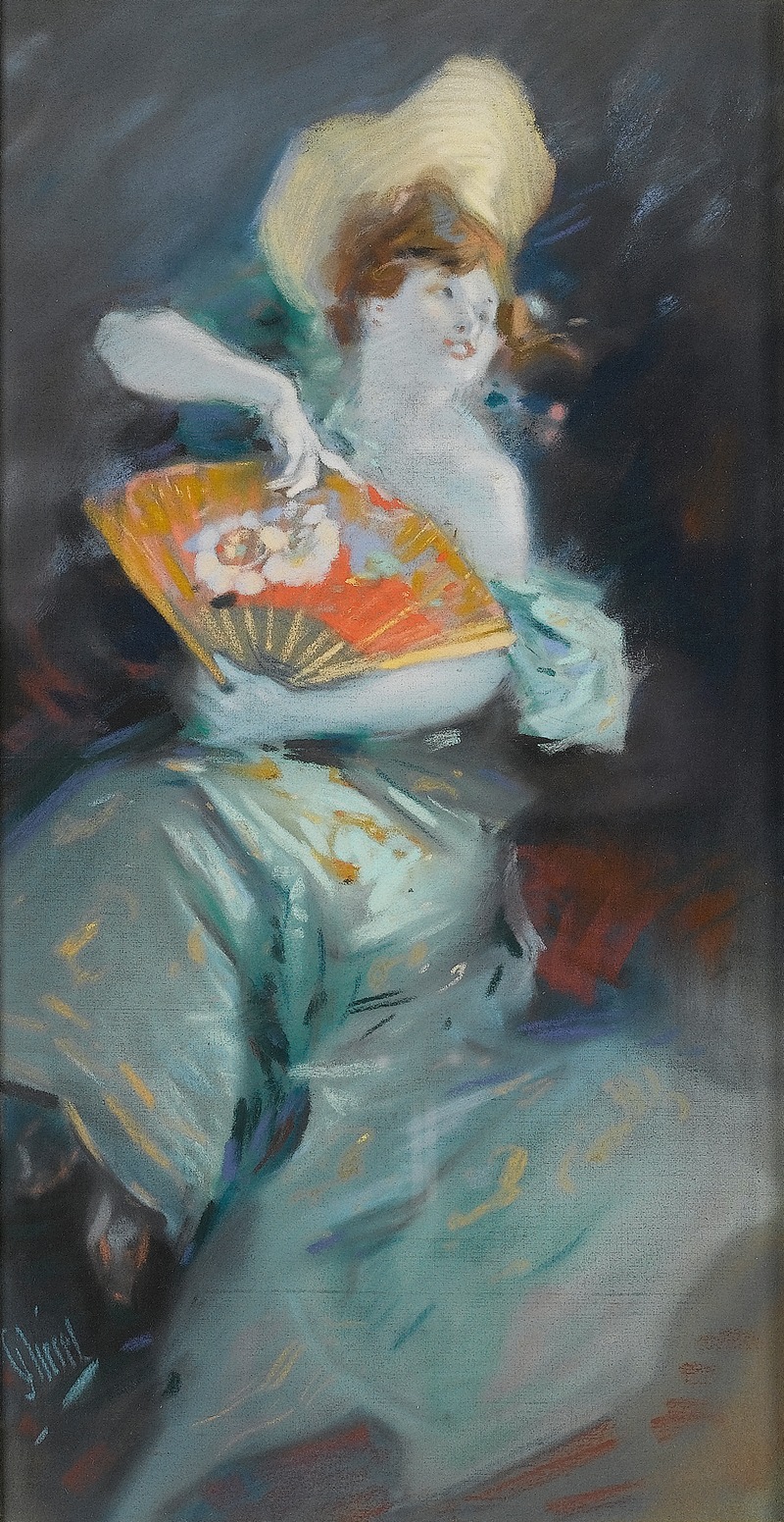 Jules Chéret - Portrait of a Lady