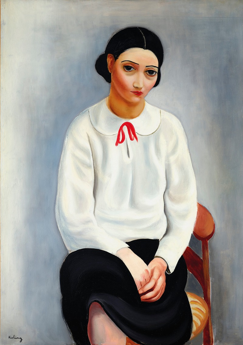 Moïse Kisling - Femme au corsage blanc