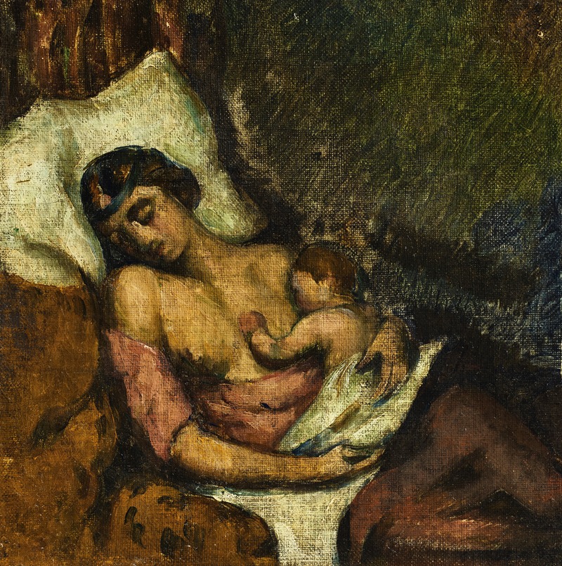 Paul Cézanne - Femme allaitant son enfant