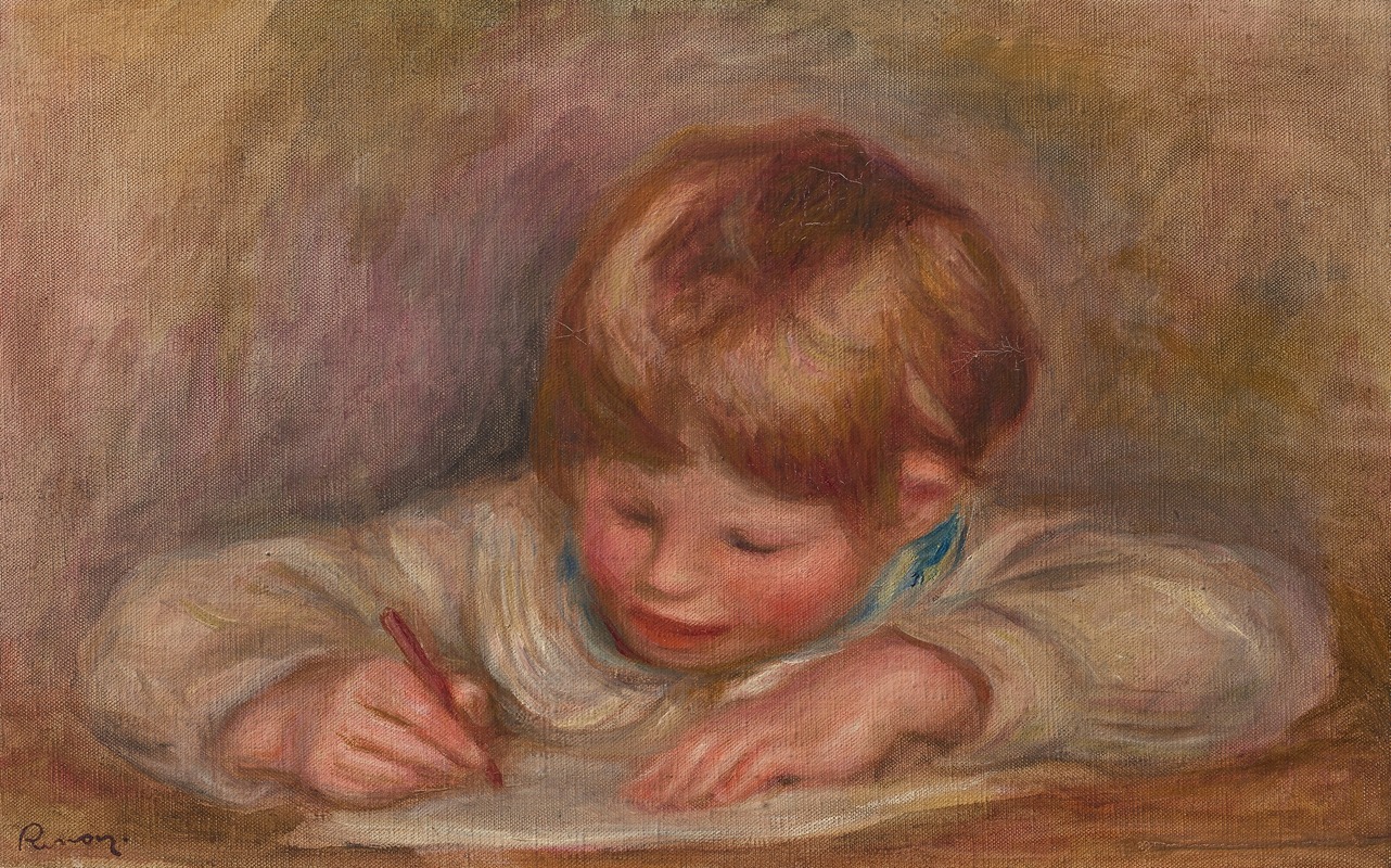 Pierre-Auguste Renoir - Claude Renoir écrivant
