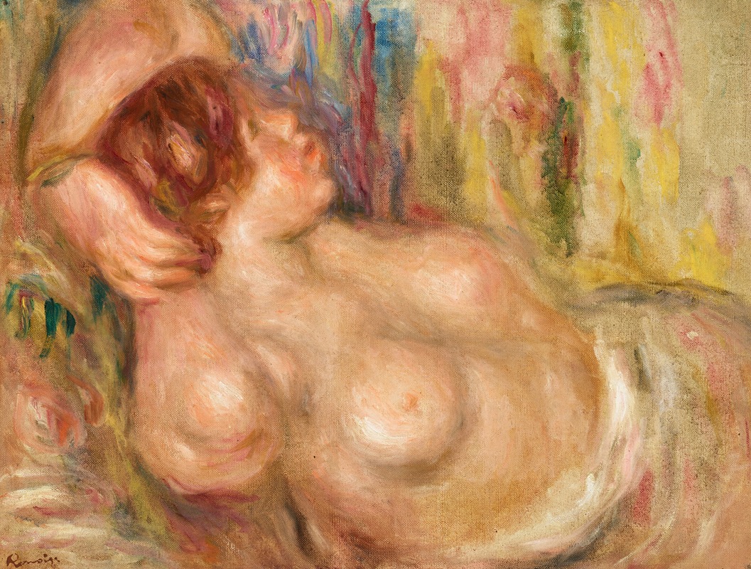 Pierre-Auguste Renoir - Femme à la poitrine nue endormie