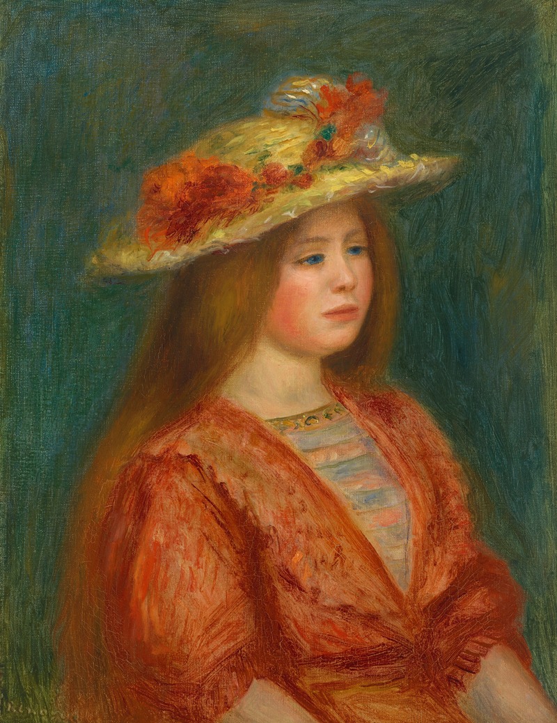 Pierre-Auguste Renoir - Femme au corsage rouge