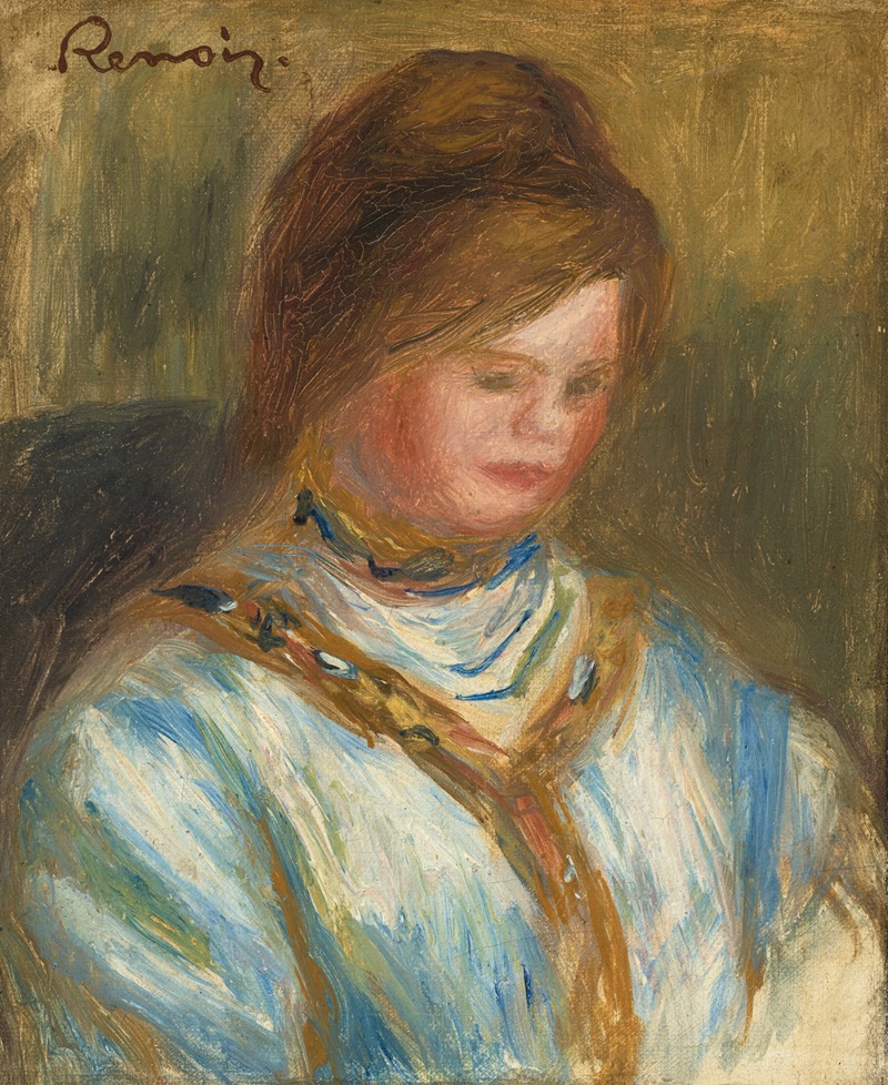 Pierre-Auguste Renoir - Femme au corsage bleu