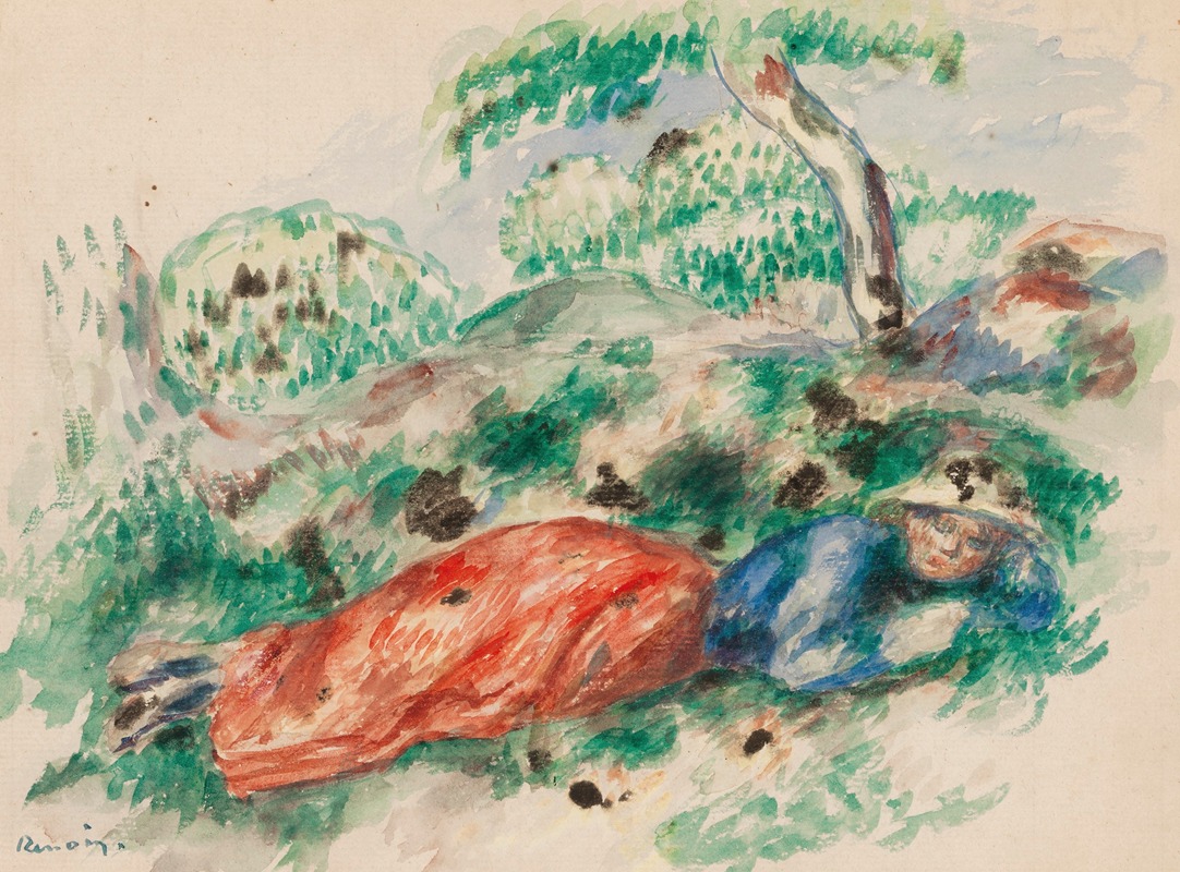 Pierre-Auguste Renoir - Femme couchée