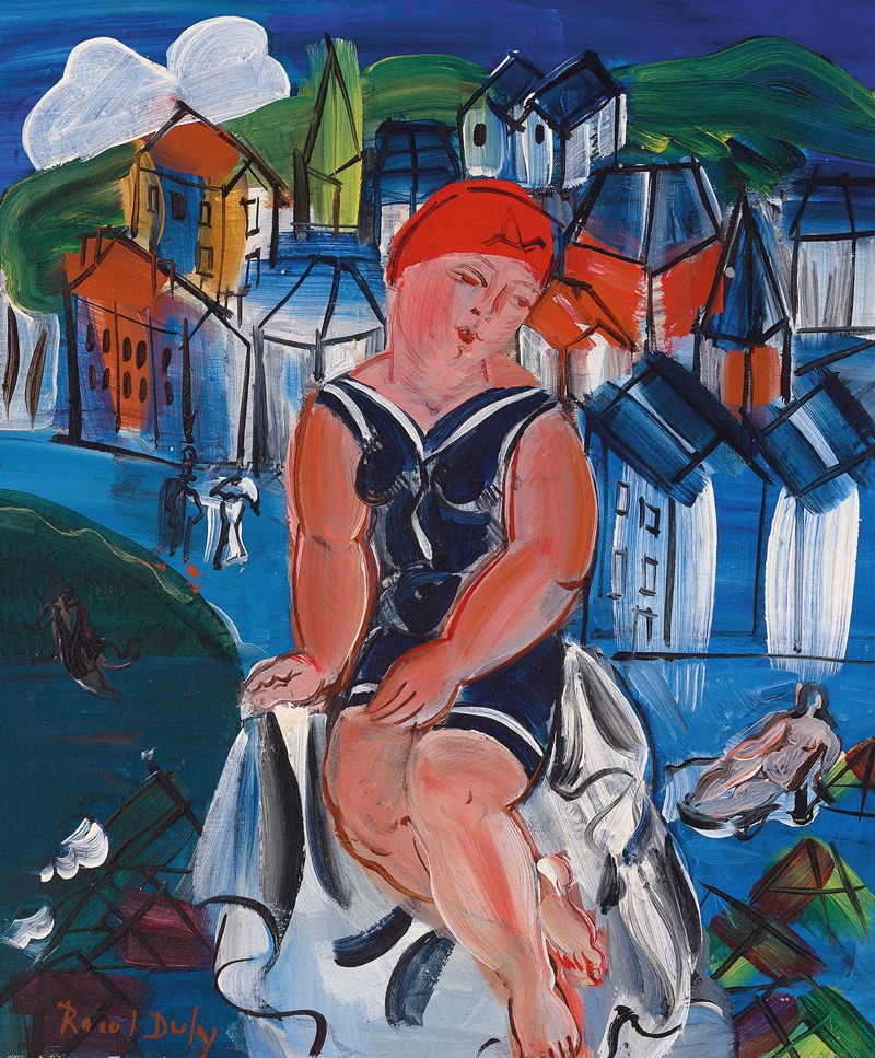 Raoul Dufy - Petite baigneuse à Sainte-Adresse