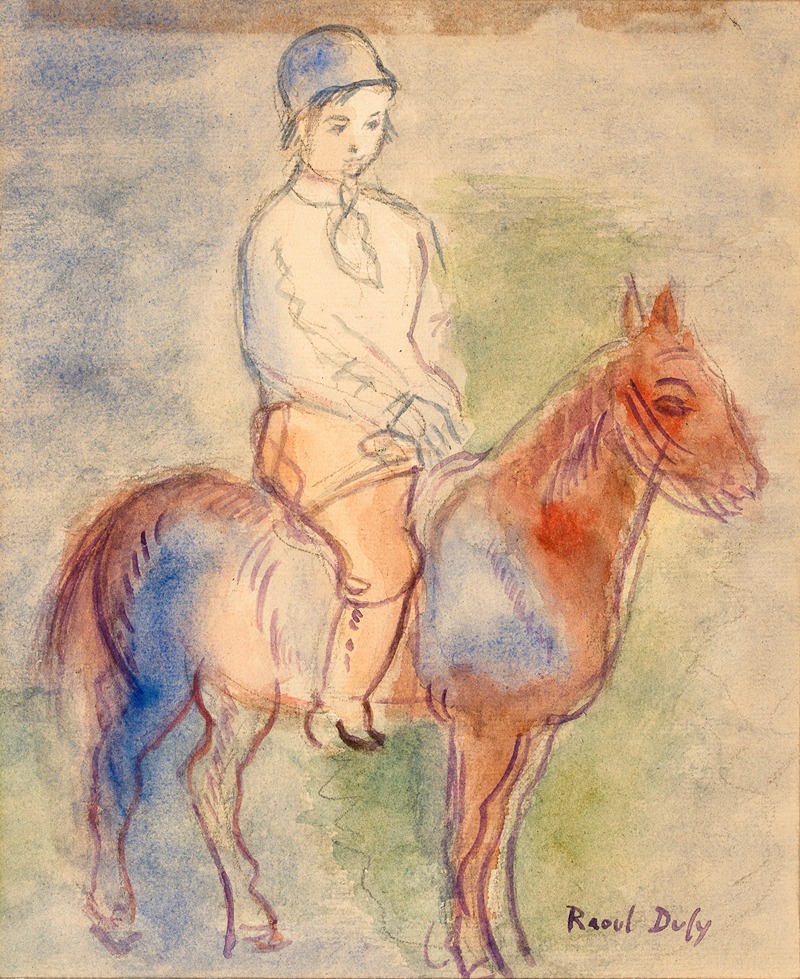 Raoul Dufy - Enfant à chevaux