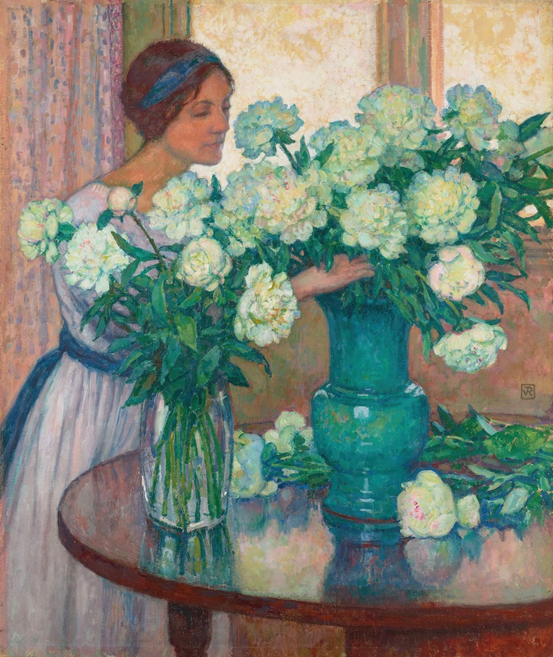 Theo van Rysselberghe - Les Pivoines blanches