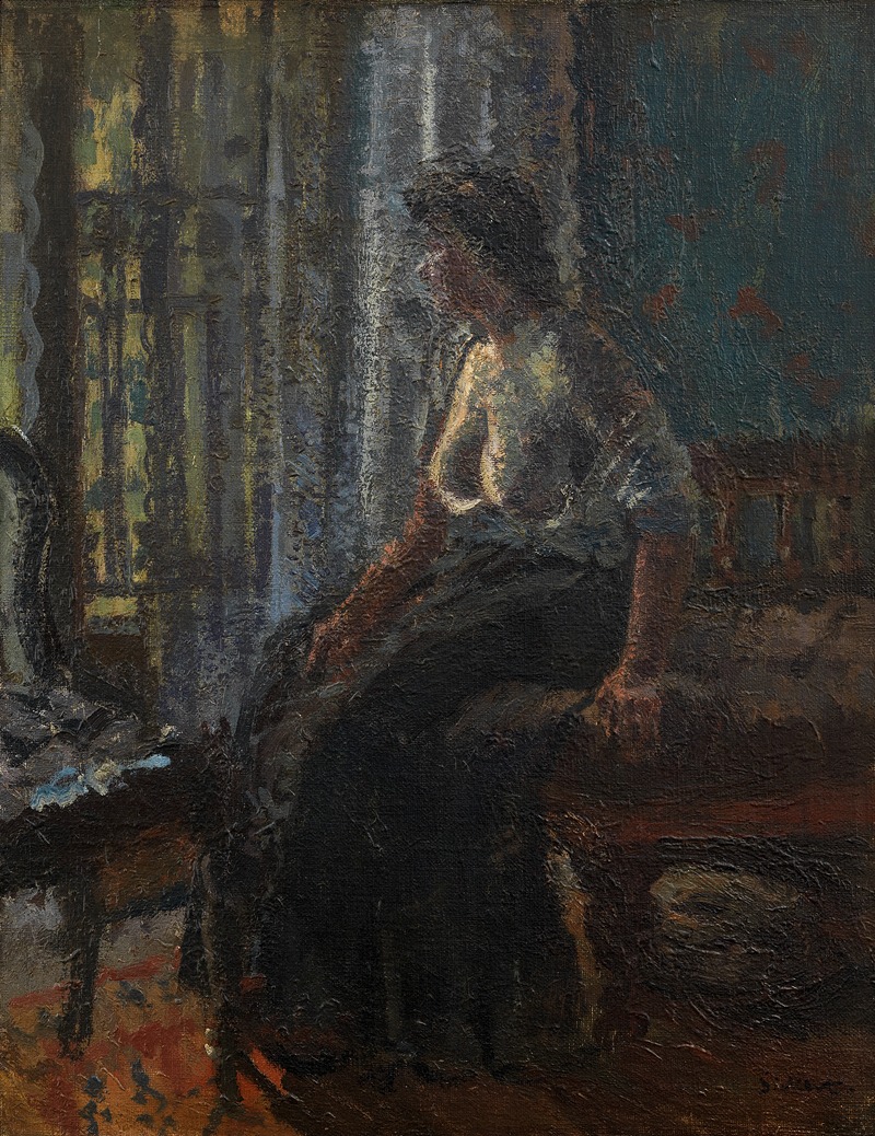 Walter Richard Sickert - Woman Seated at a Window (Mornington Crescent)