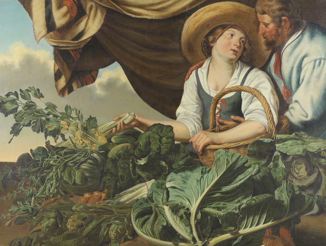 Abraham Blomaert - Vegetable seller