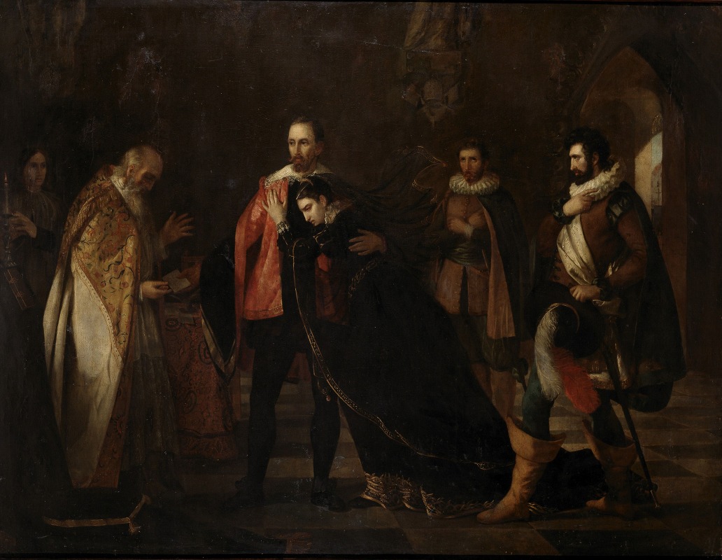 Adèle Kindt - Lamoral, Count of Egmont, Taking Leave of His Wife