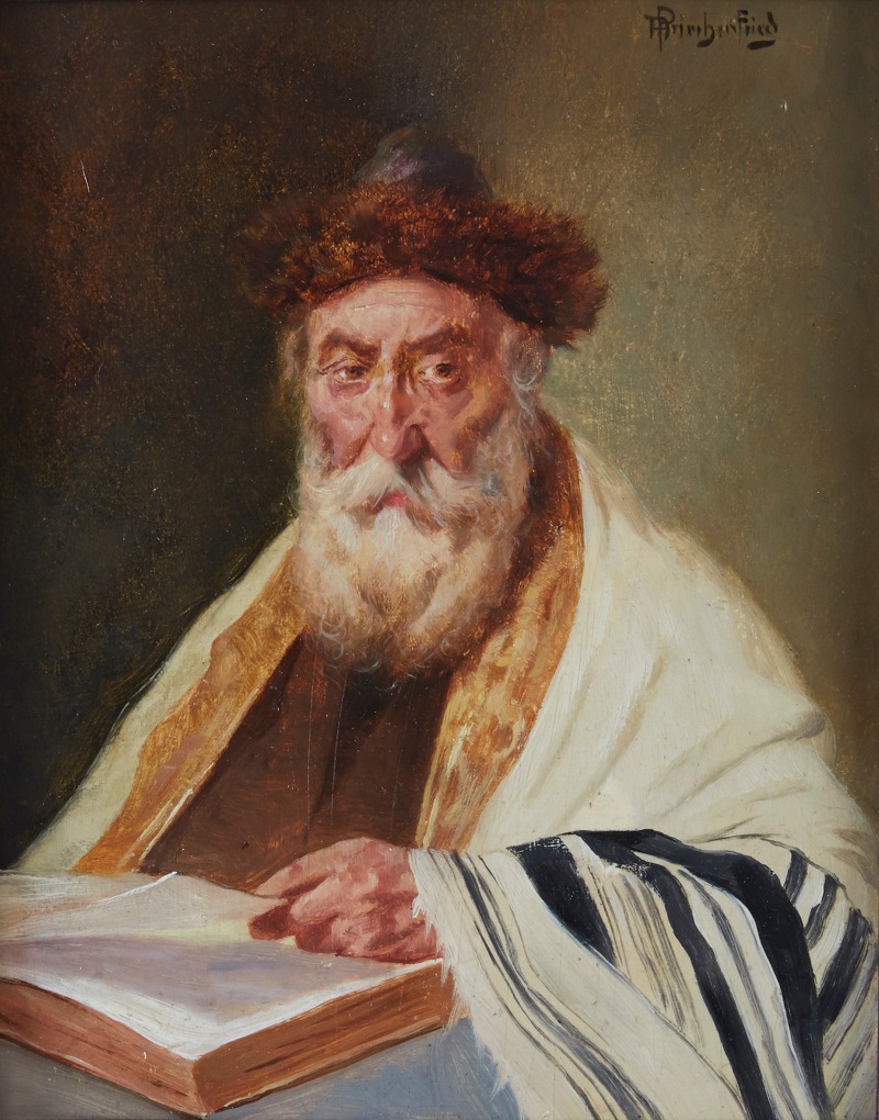 Alois Heinrich Priechenfried - A portrait of a rabbi